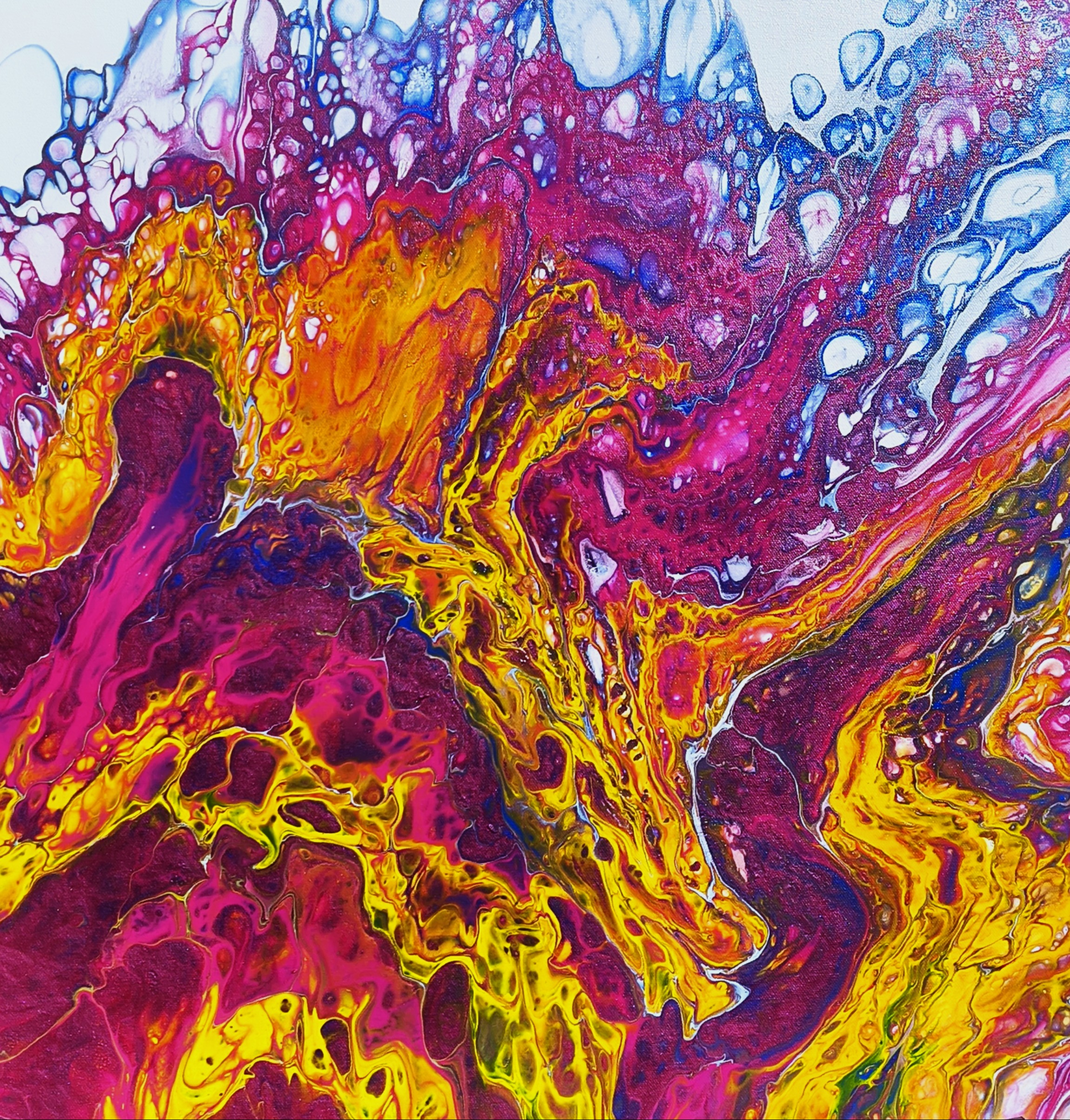 Bismuth Bloom - pour painting by Chris Broussard